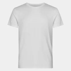 Resteröds 2 e bambus crew neck slim fit T-shirts* Nat T-Shirts|Undertrøjer