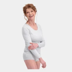 Bamboo Basics 2 pak grå langærmet bambus T-shirt til dame fra*Dame Langærmet T-Shirts