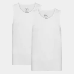 Lindbergh 2 pak hvide bambus tank tops* Undertrøjer|Tank Tops