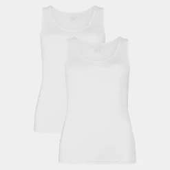 Bamboo Basics 2 pak e bambus tank top med brede stropper til damer fra*Dame Toppe|Undertrøjer