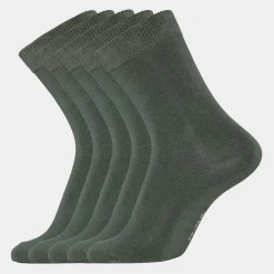 Copenhagen Bamboo 5 par armyne bambus strømper*Dame Strømper|Strømper