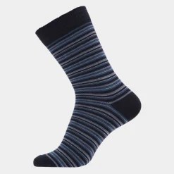 Lindbergh 5 par bambus strømper - multi stribe mix* Strømper