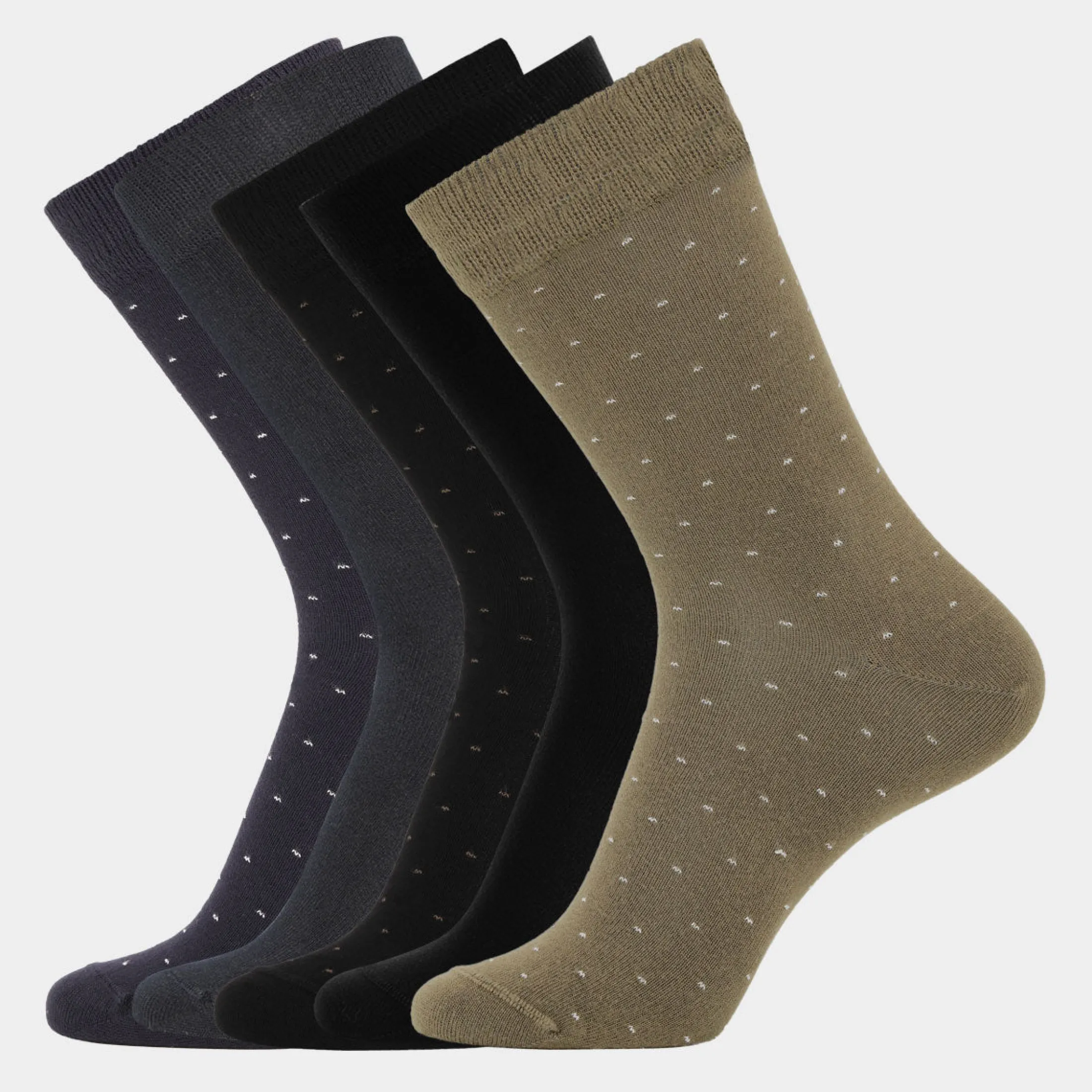 Lindbergh 5 par bambus strømper - prik* Strømper