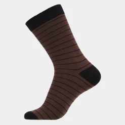 Lindbergh 5 par bambus strømper - tynd stribe mix* Strømper