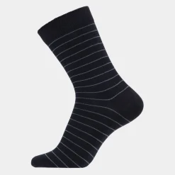 Lindbergh 5 par bambus strømper - tynd stribe mix* Strømper