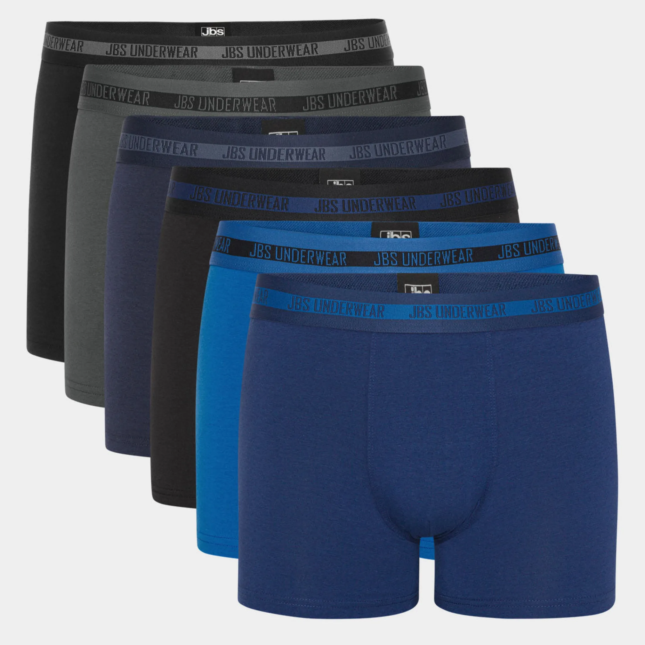 JBS 6 par bambus underbukser sort - blå* Underbukser