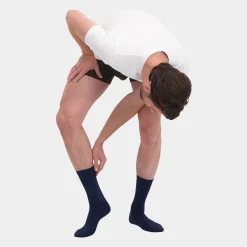 Bamboo Basics 3 par blå bambus strømper til herre og dame fra*Dame Strømper|Strømper