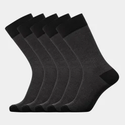 Egtved 5 par sorte bambus strømper* Strømper