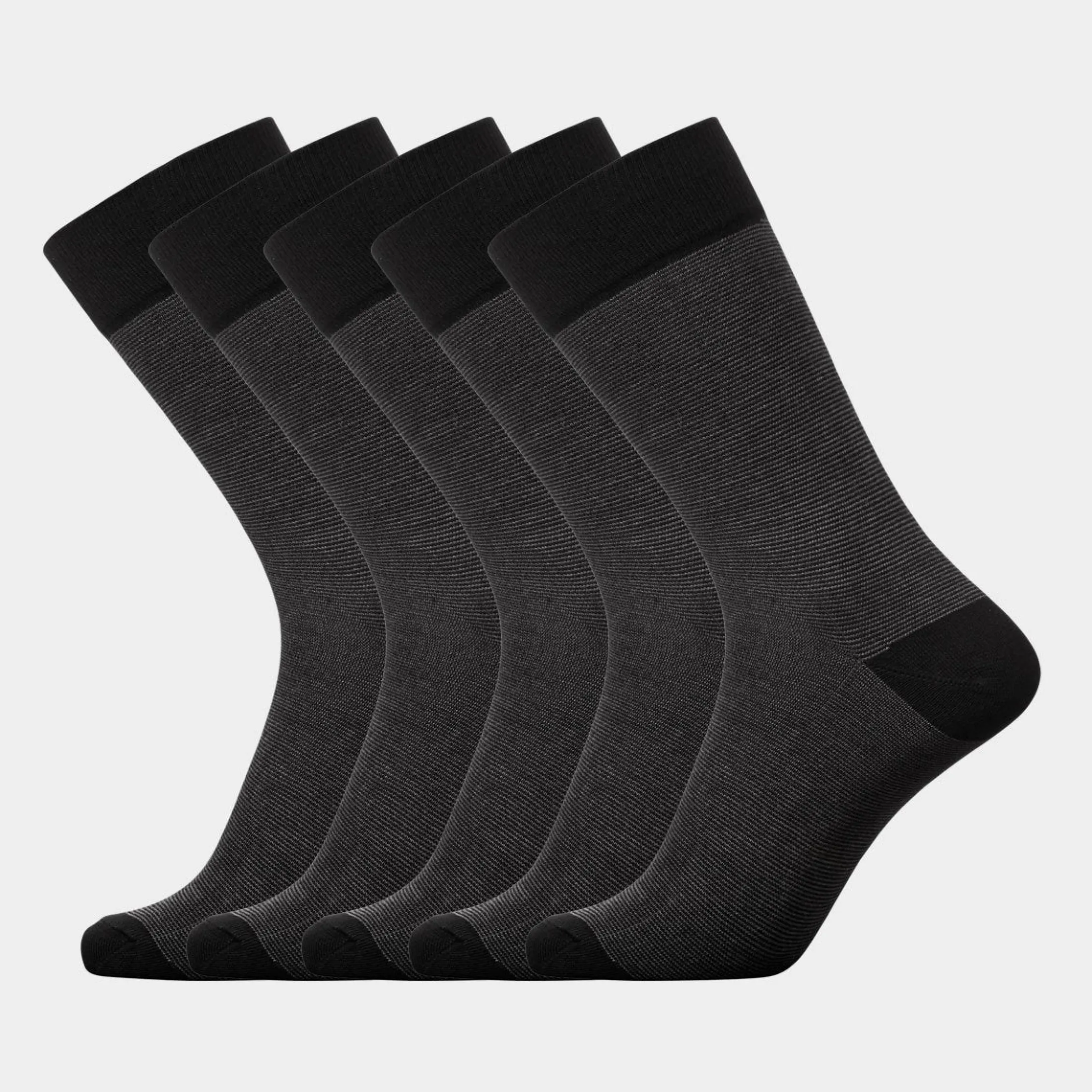 Egtved 5 par sorte bambus strømper* Strømper