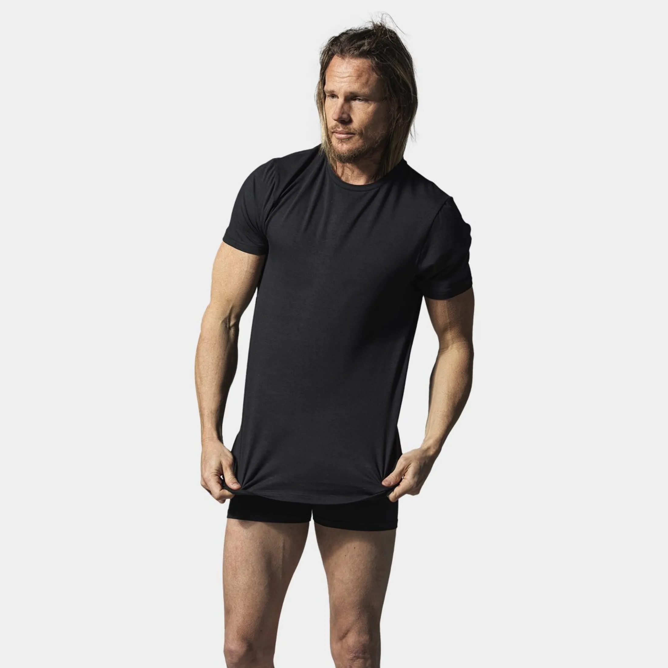 Resteröds 2 e bambus crew neck slim fit T-shirts* Undertrøjer|T-Shirts