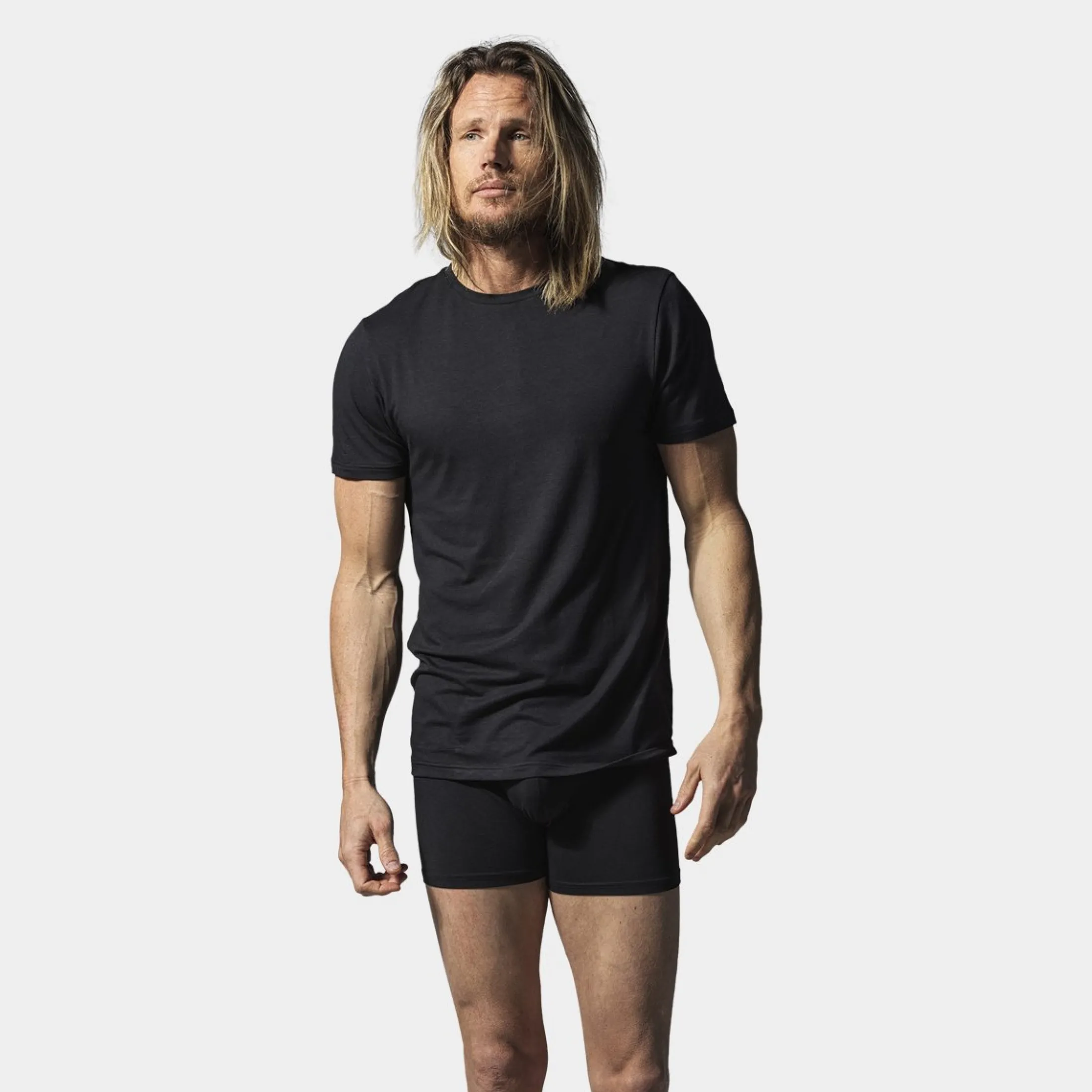 Resteröds 2 e bambus crew neck slim fit T-shirts* Undertrøjer|T-Shirts