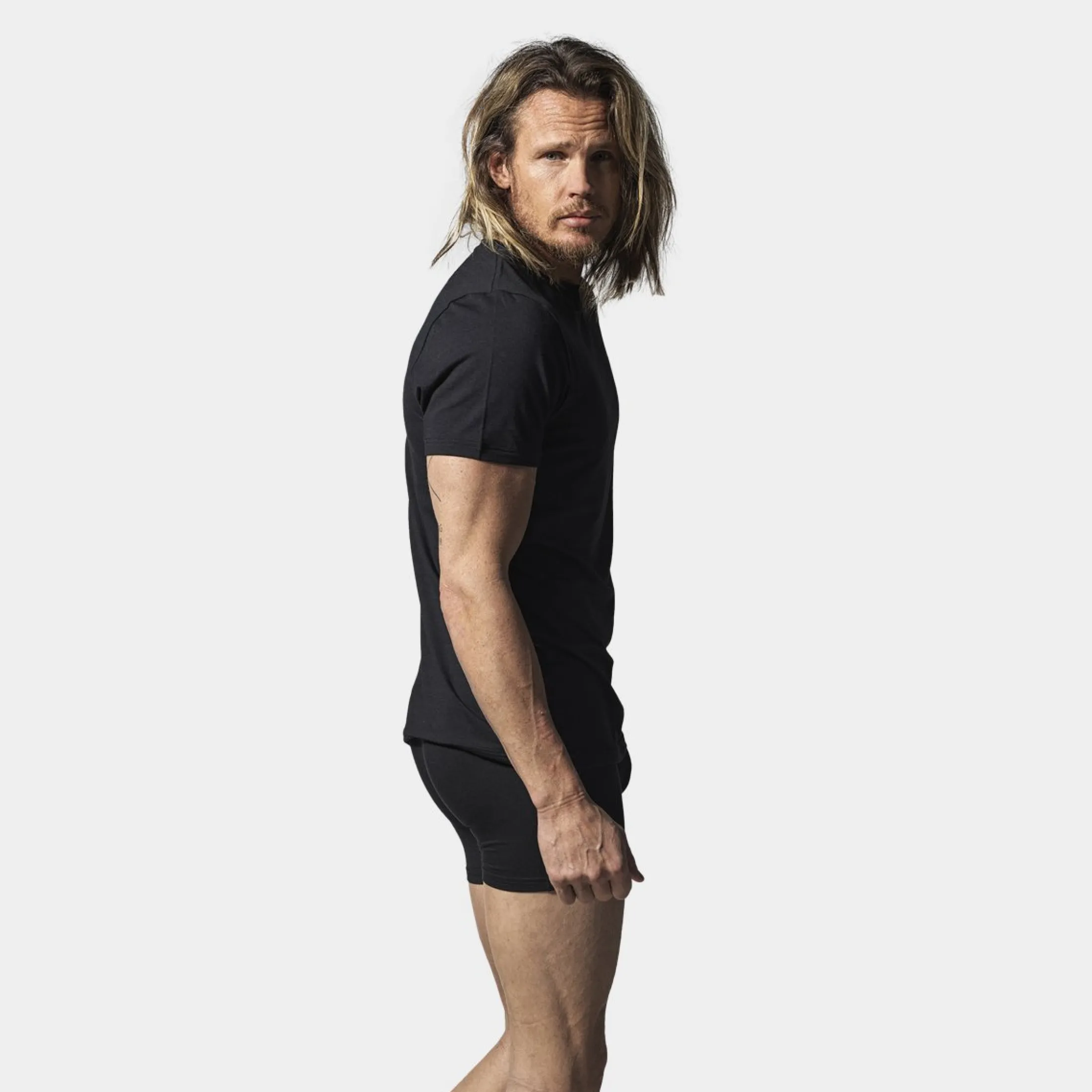 Resteröds 2 e bambus crew neck slim fit T-shirts* Undertrøjer|T-Shirts