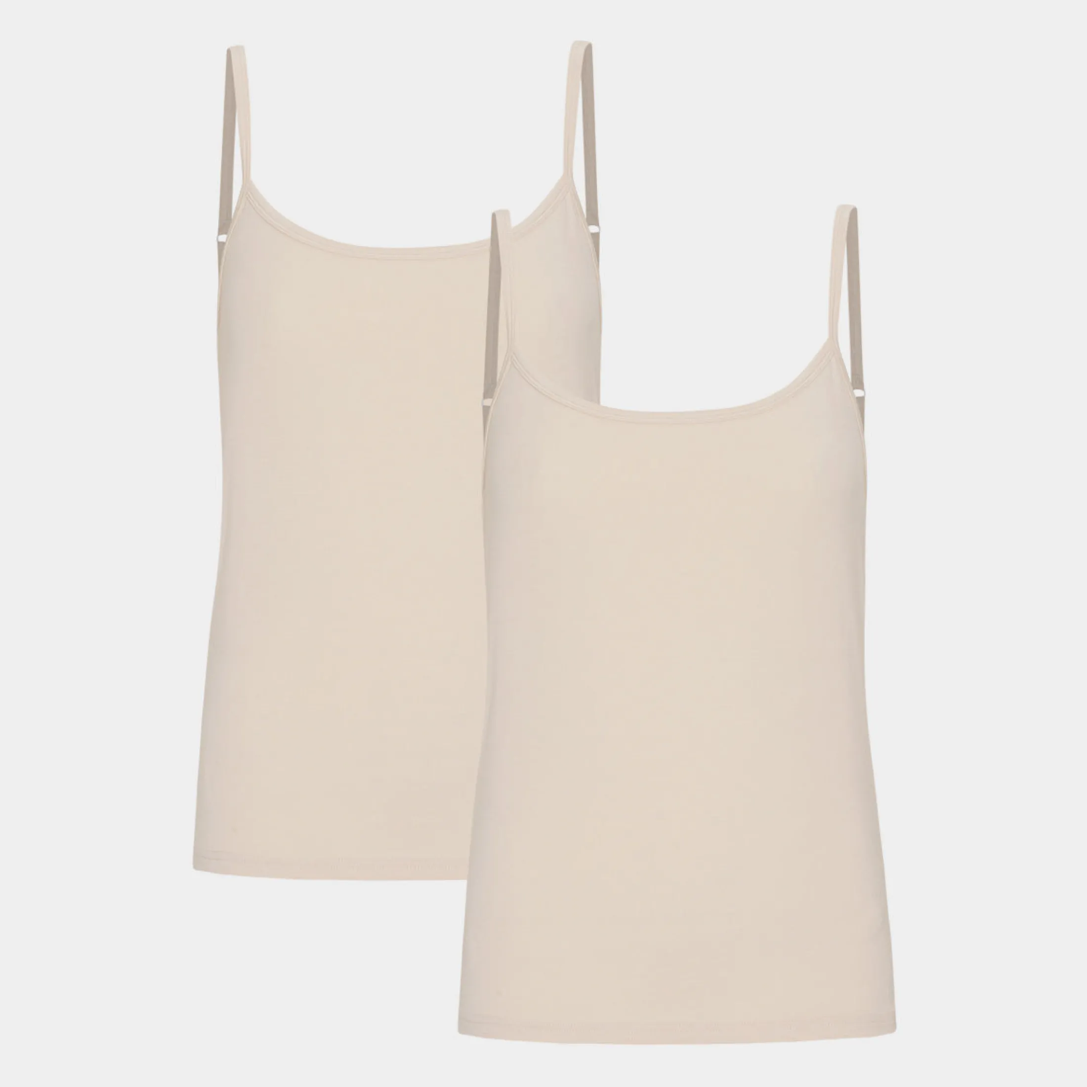 Copenhagen Bamboo 2 stk bambus top med tynde stropper fra*Dame Toppe|Undertrøjer