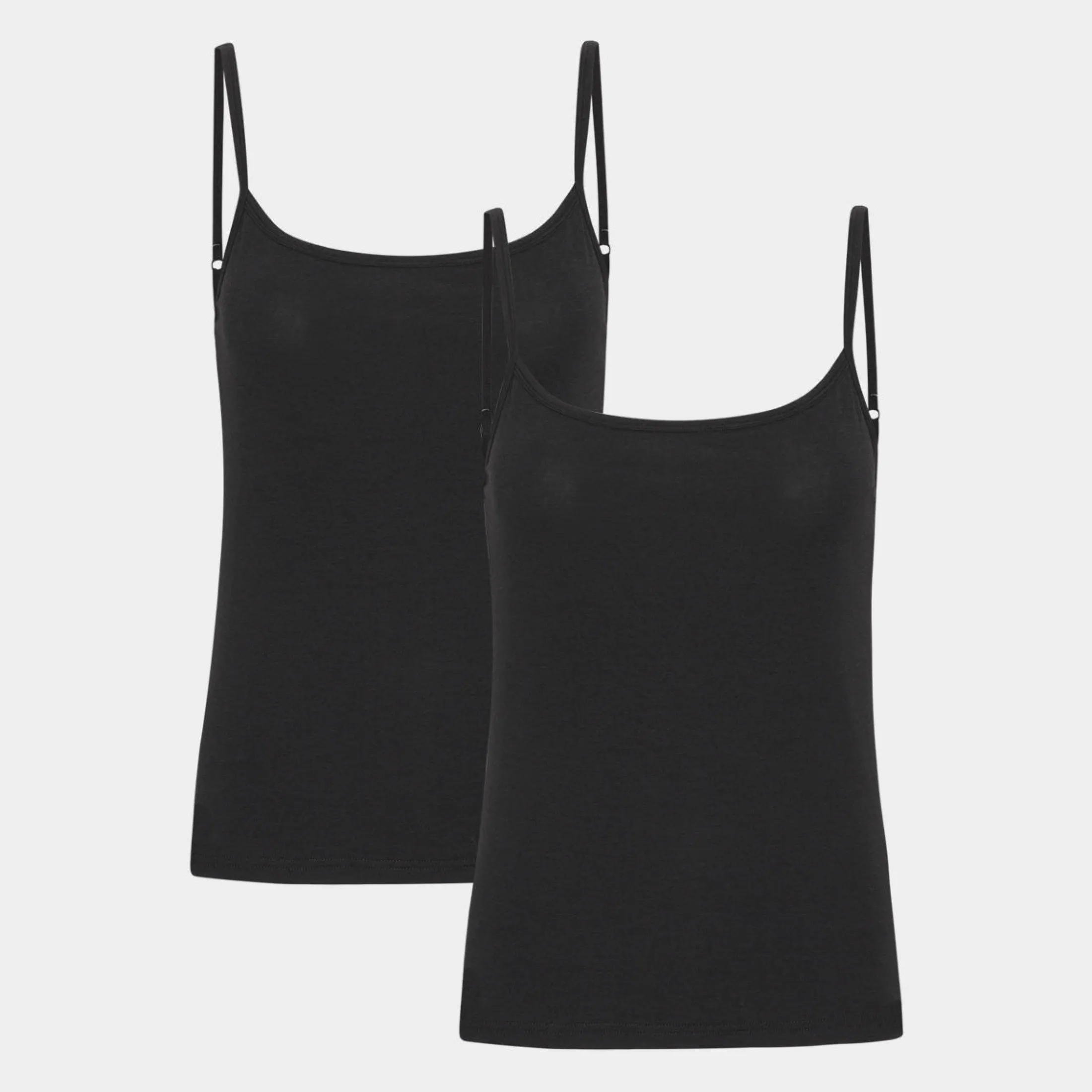 Copenhagen Bamboo 2 stk e bambus top med tynde stropper fra*Dame Toppe|Undertrøjer