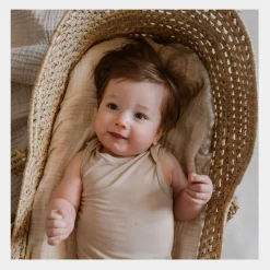 Bamboo Basics Bambus body - grøn beige - fra*Børn Bodyer