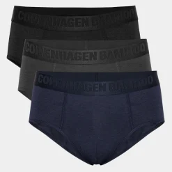 Copenhagen Bamboo Bambus herretrusser - 3 pak sort - navy - grå* Underbukser