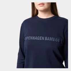 Copenhagen Bamboo Bambus joggingsæt i blåt med logo til damer fra*Dame Joggingsæt