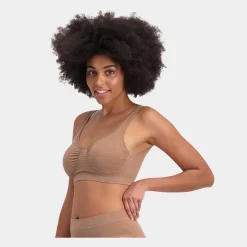 Bamboo Basics Bambus polstret BH uden bøjle i tan til dame fra Bamboo Basic*Dame Bh'Er Uden Bøjle