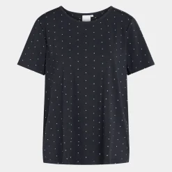 CCDK Bea kortærmet bambus T-shirt med prikker*Dame Nattoppe Og -Skjorter