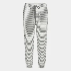 CCDK Betty bambus natbukser hvid med grå striber fra*Dame Natbukser Og -Shorts
