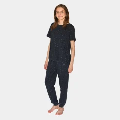 CCDK Betty bambus natbukser navy med fra*Dame Natbukser Og -Shorts