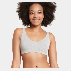 Boody Grå sømfri, super komfortabel, bambus bh uden bøjle fra*Dame Bh'Er Uden Bøjle