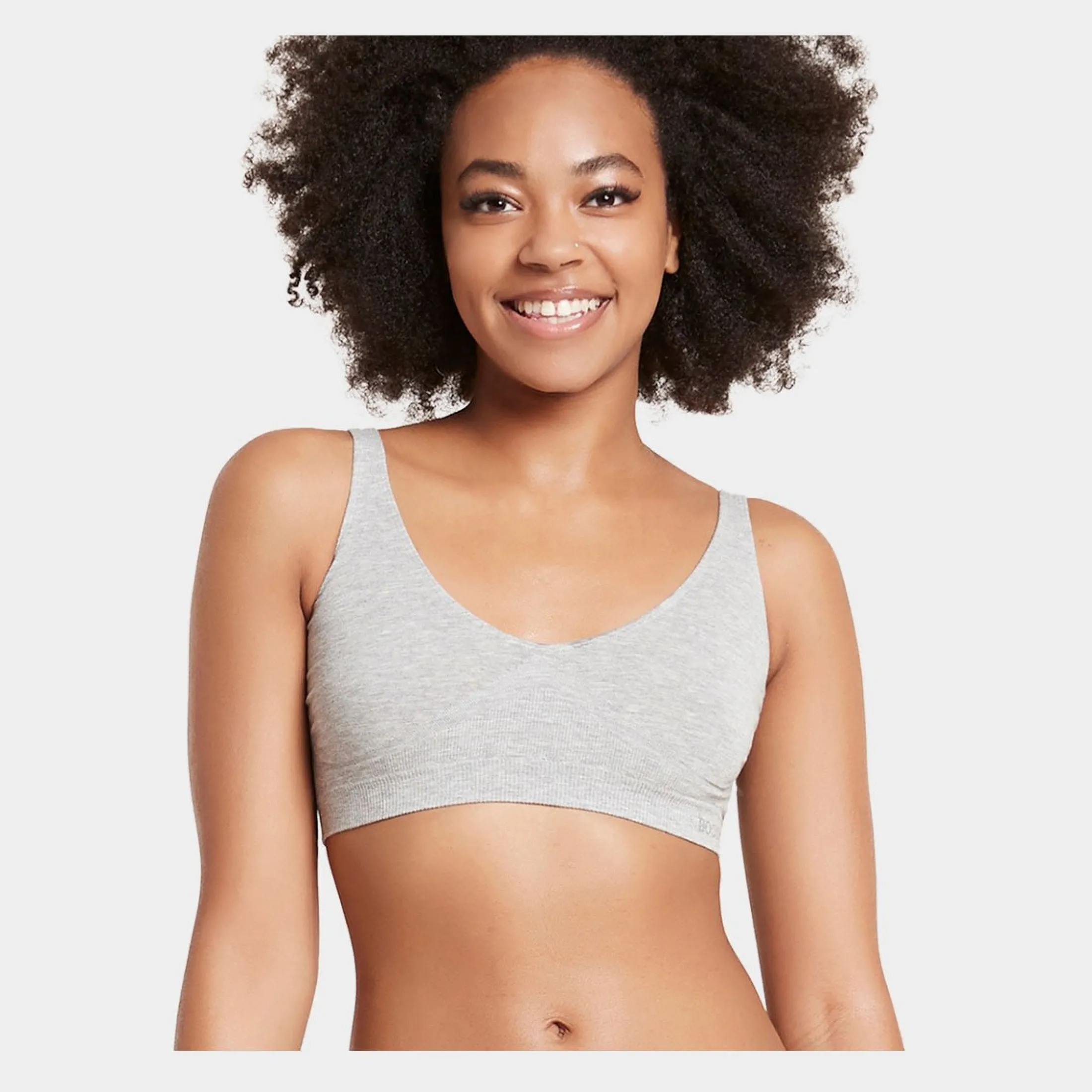 Boody Grå sømfri, super komfortabel, bambus bh uden bøjle fra*Dame Bh'Er Uden Bøjle