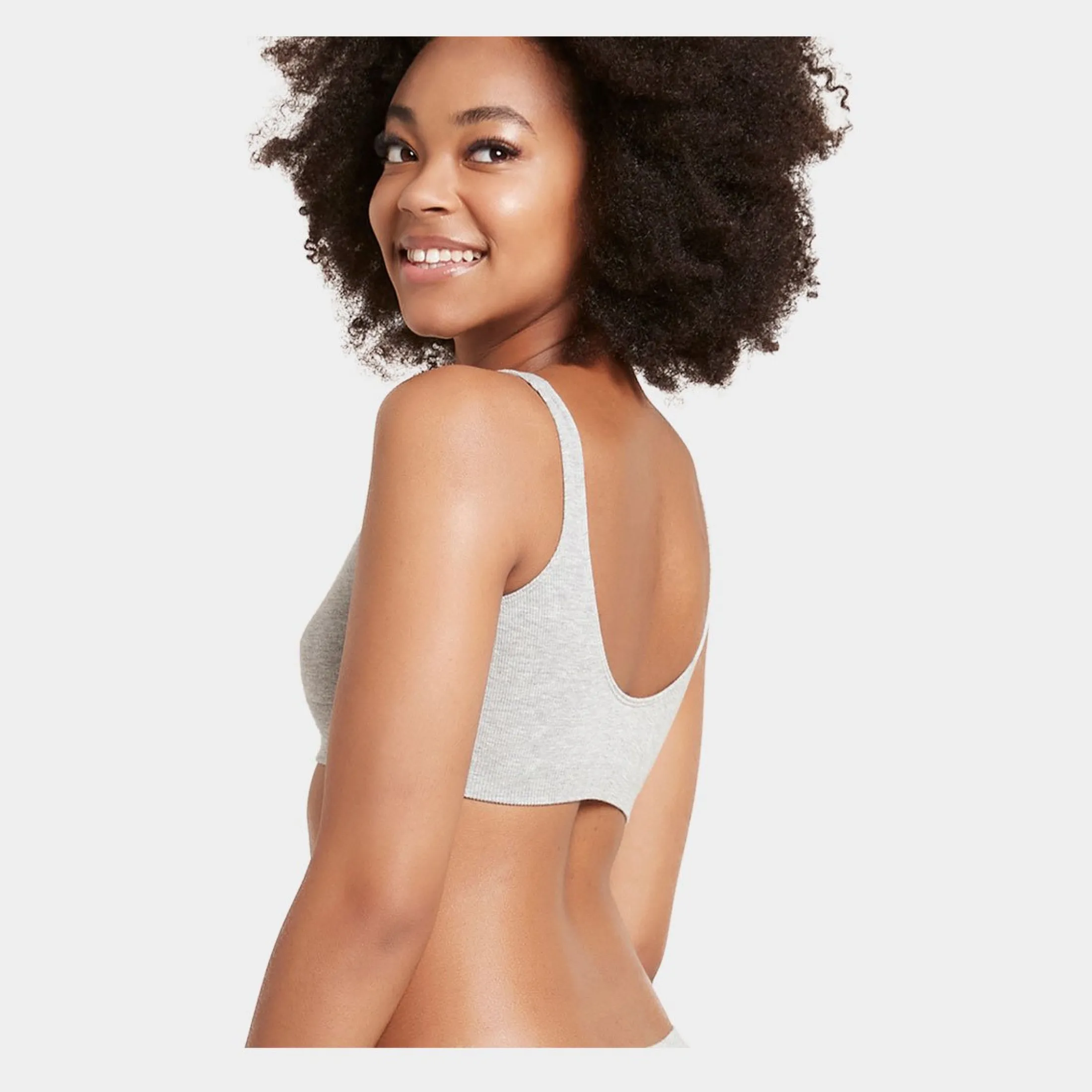 Boody Grå sømfri, super komfortabel, bambus bh uden bøjle fra*Dame Bh'Er Uden Bøjle