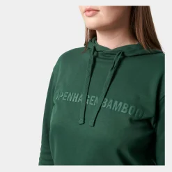 Copenhagen Bamboo Grøn bambus hoodie med logo til dame fra*Dame Hoodies