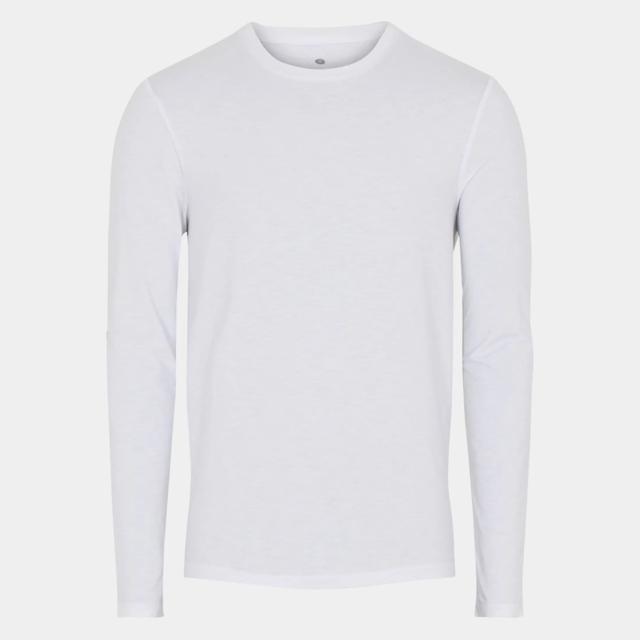 JBS of Denmark Hvid bambus langærmet crew neck T-shirt* Langærmet T-Shirts