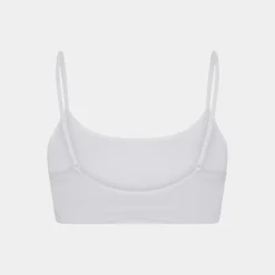 CCDK Hvid bh top i bambus med tynd strop*Dame Toppe|Undertrøjer