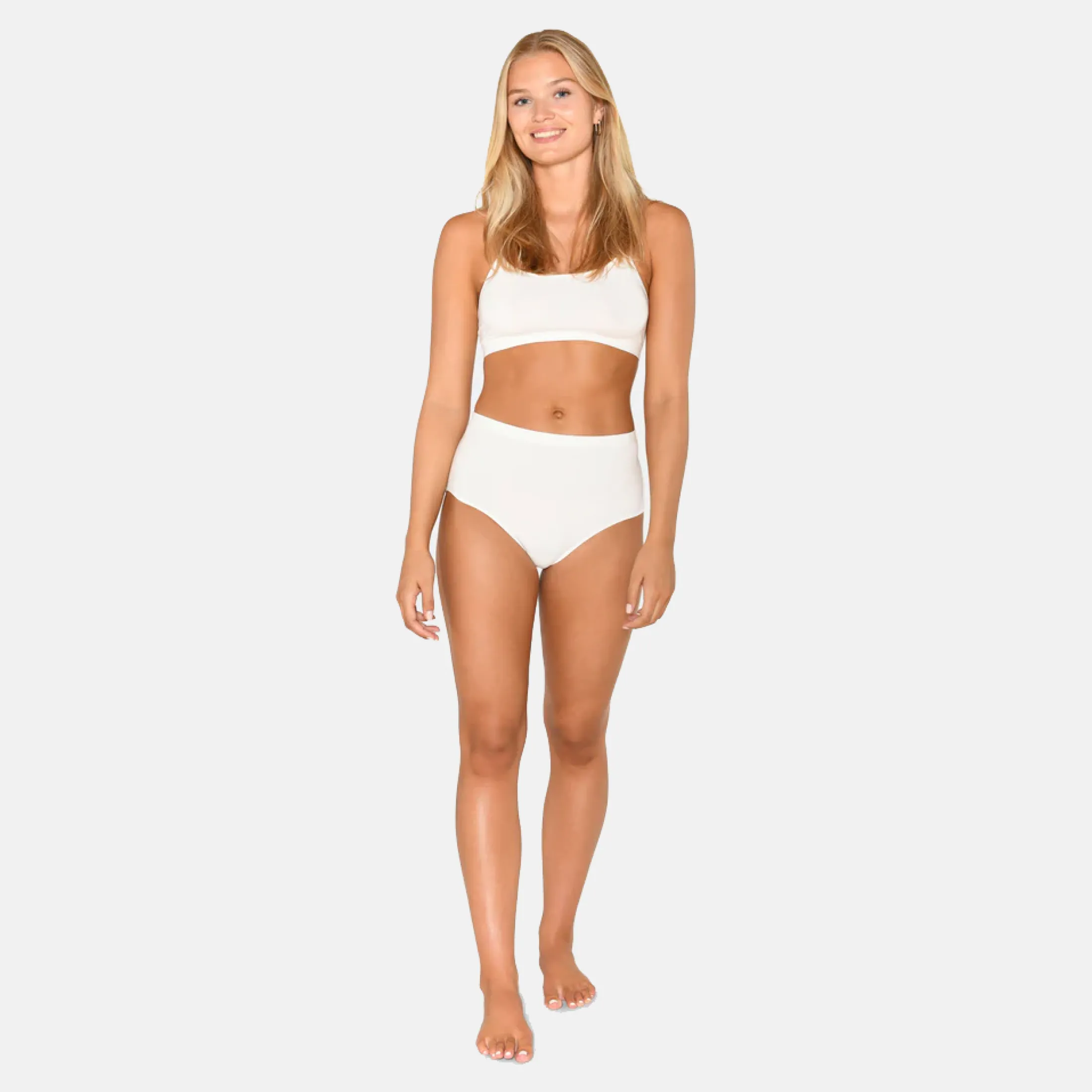 CCDK Hvide bambus maxi trusser*Dame Trusser