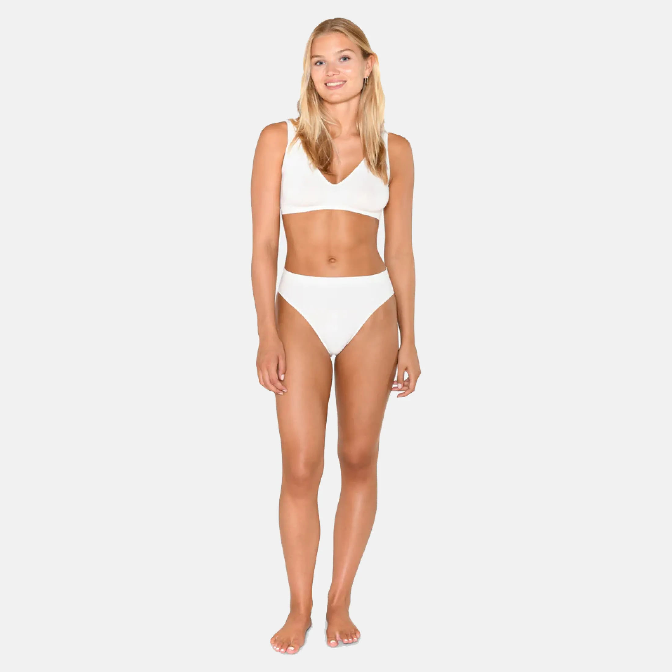 CCDK Hvide bambus tai trusser*Dame Trusser