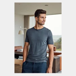 JBS of Denmark Koksgrå bambus T-shirt med rund hals* T-Shirts