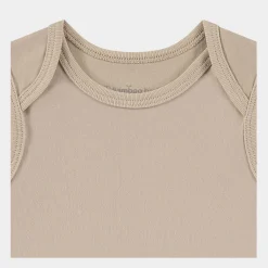 Bamboo Basics Kortærmet bambus body - , grøn, beige - fra*Børn Bodyer