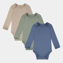 Bamboo Basics Langærmet bambus body - grøn beige - fra*Børn Bodyer