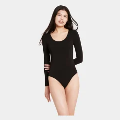 Boody Sømfri bambus bodystocking med lange ærmer til dame fra*Dame Bodystocking