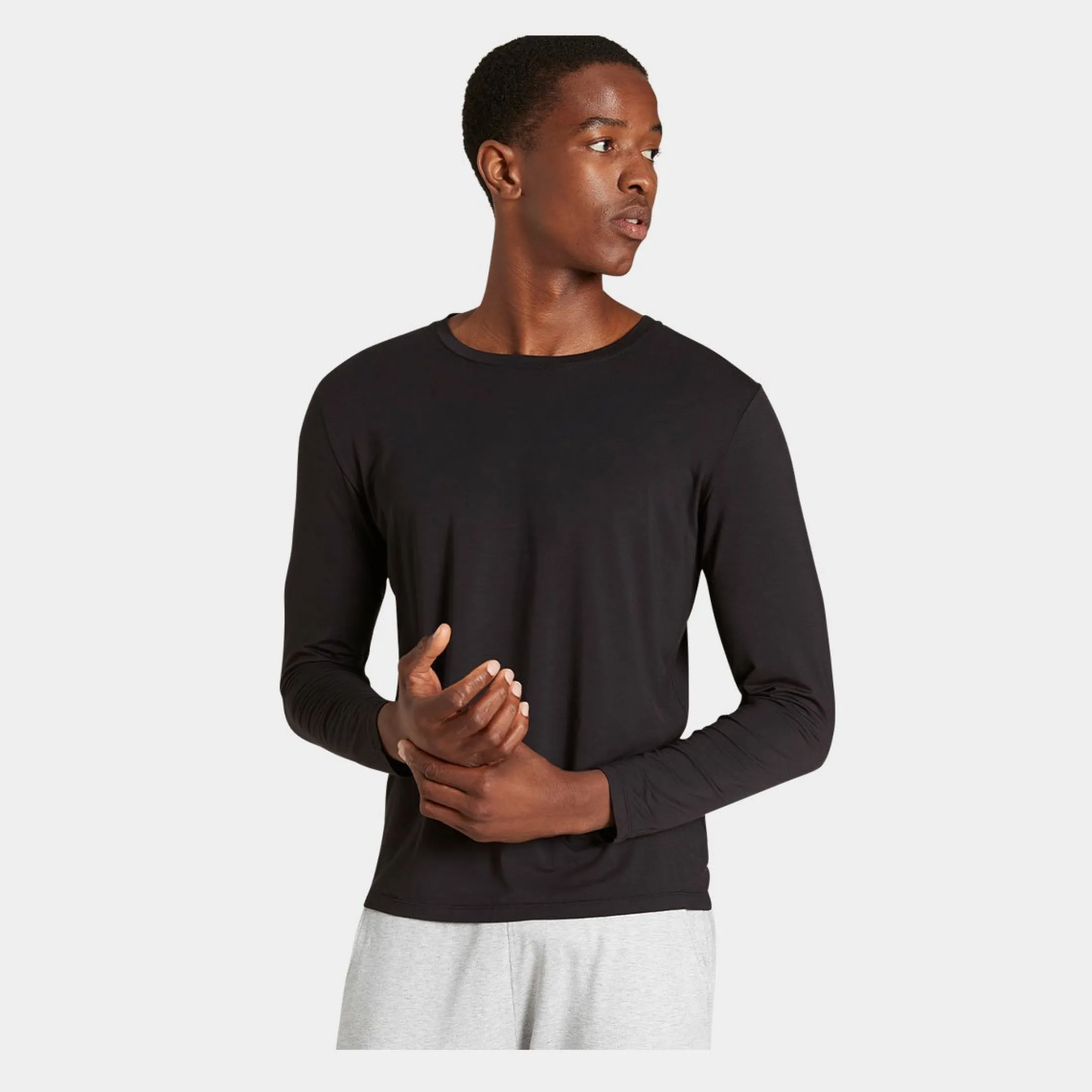 Boody langærmet crew neck bambus T-shirt* Langærmet T-Shirts