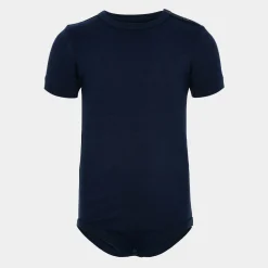 JBS of Denmark Super blød mørkeblå kortærmet bambus body til børn fra*Børn Bodyer