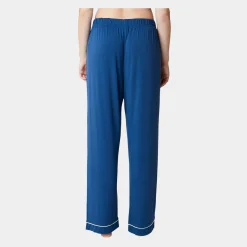 CCDK Superbløde blå bambus natbukser med tittekant fra*Dame Natbukser Og -Shorts