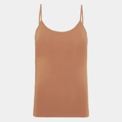 Boody Tan bambus top med tynde stropper til dame fra*Dame Toppe|Undertrøjer