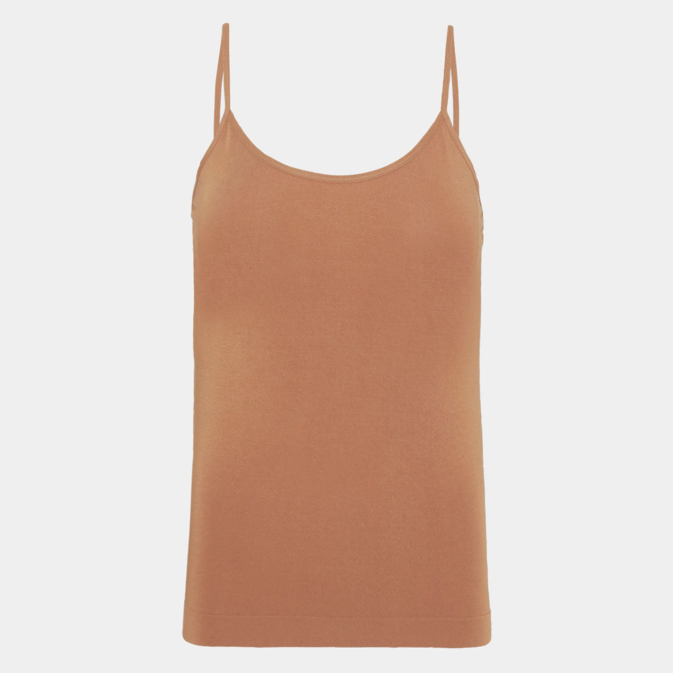 Boody Tan bambus top med tynde stropper til dame fra*Dame Toppe|Undertrøjer