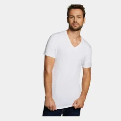 Bamboo Basics Vinn bambus slim fit T-shirt - Hvid 2 pak* Nat T-Shirts|T-Shirts
